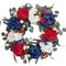 Summer Patriotic Independence Day Wreath – 20” Handmade Red, White & Blue Hydrangea Wreath for Flag Day, Memorial Day, and 4th of July Front Door, Home, Office, or Wall Décor